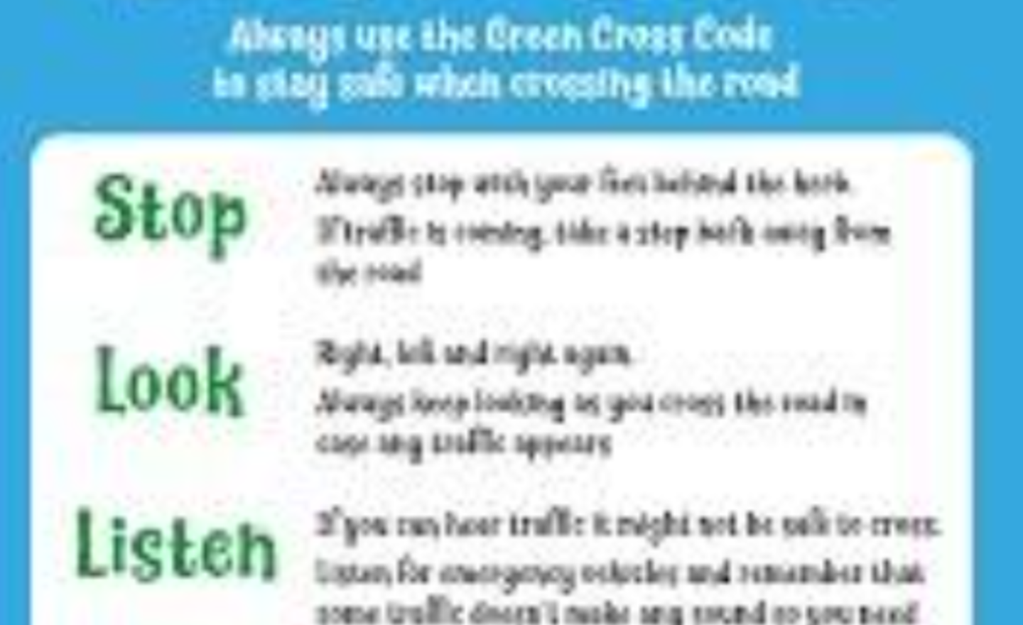 Image of Staying safe- the Green Cross Code with Pajama Drama
